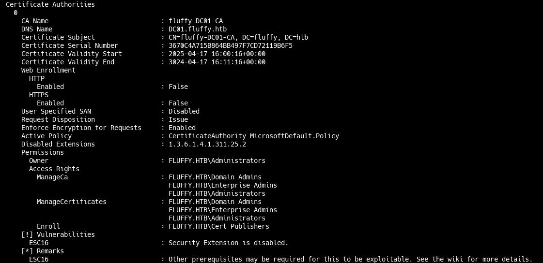 Информация о центре сертификации