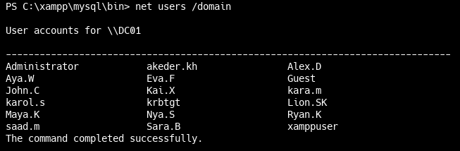 Пользователи домена