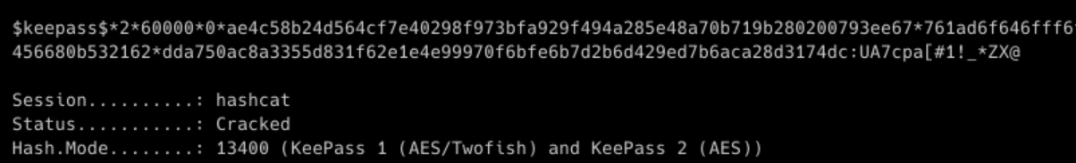 Пароль для базы KeePass