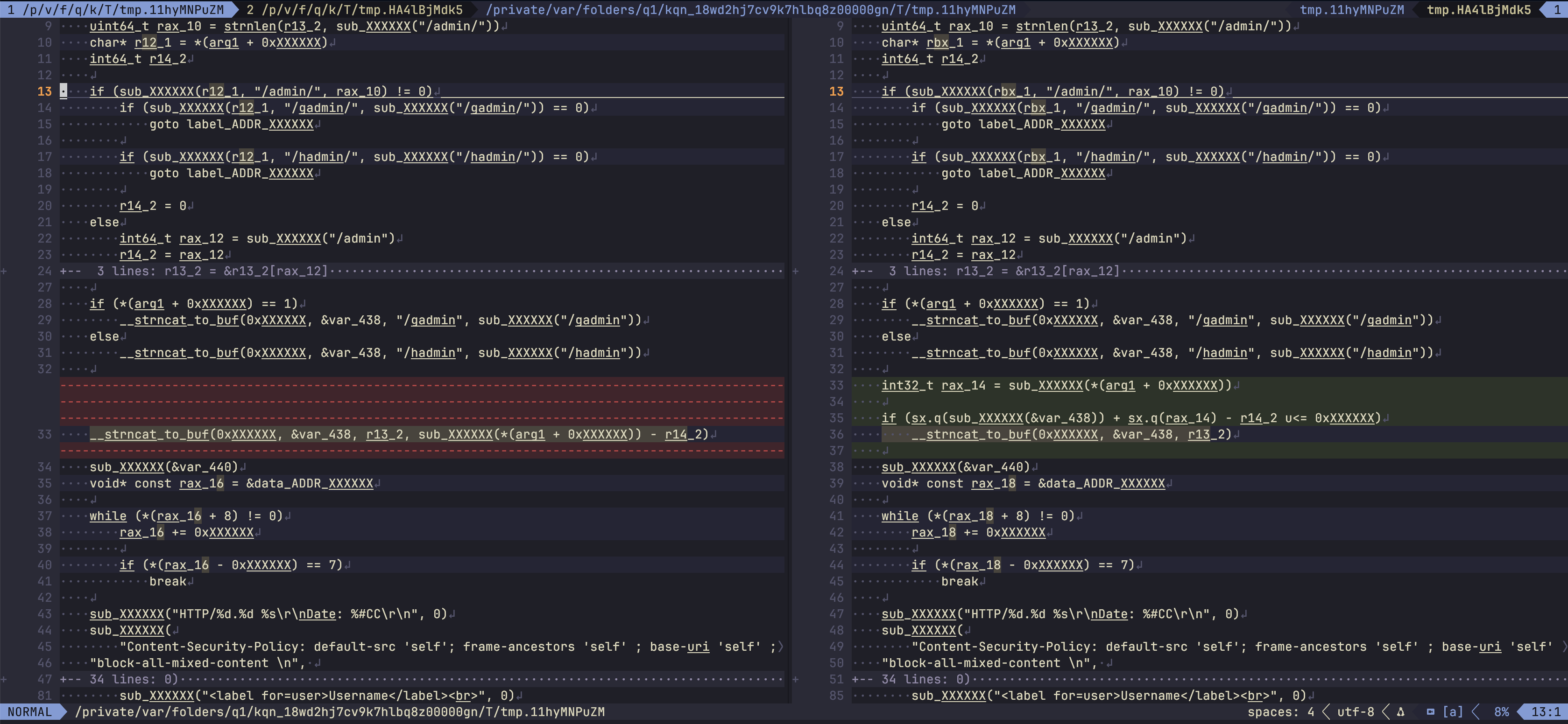 Даже при таком топорном подходе патч хорошо видно