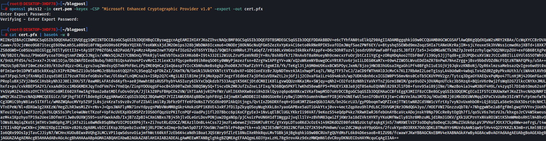 Certify Conversion Command