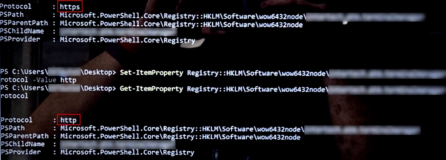 Изменение используемого протокола с HTTPS на HTTP
