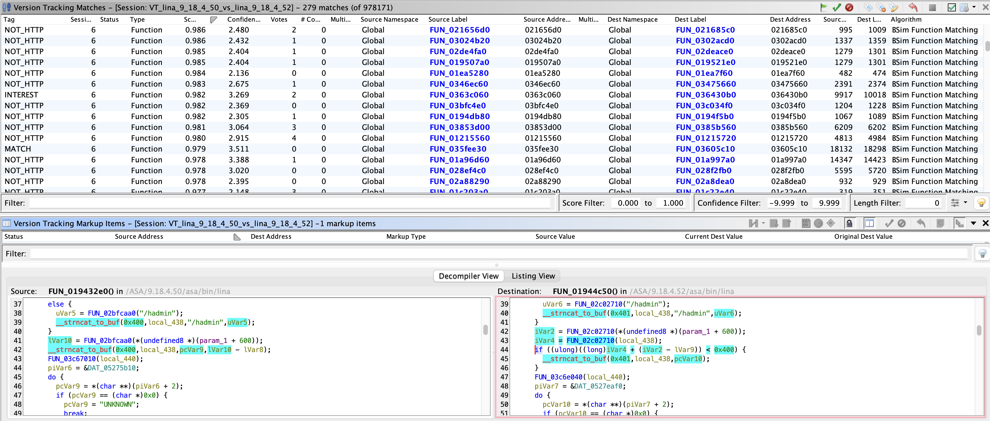 Тот же патч, только в Ghidra