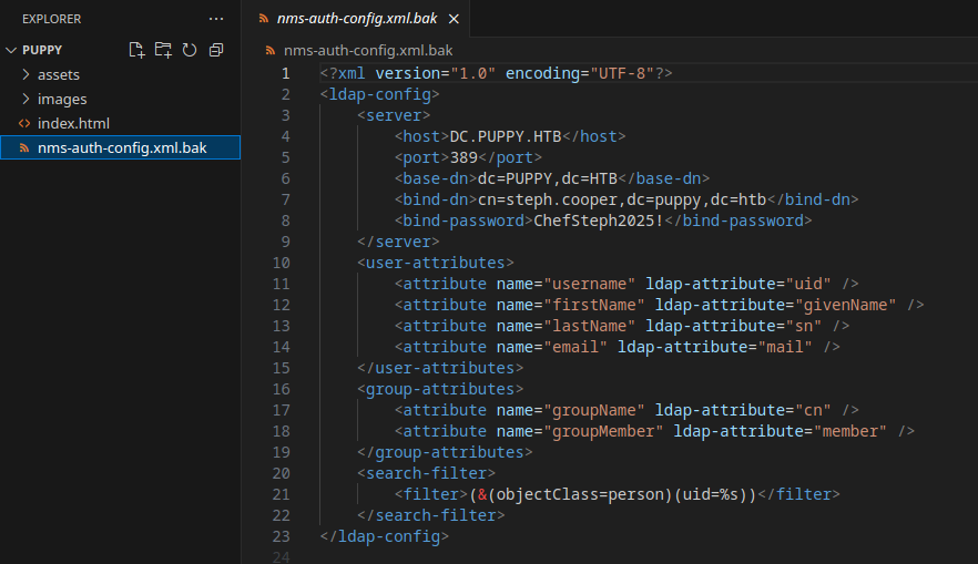 Содержимое файла nms-auth-config.xml.bak