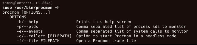 Справка procmon