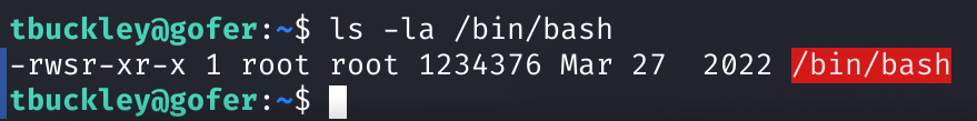 Проверка файла /bin/bash