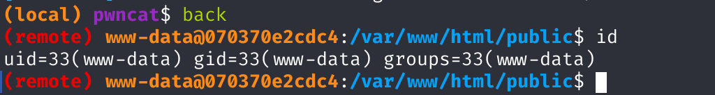 Сессия пользователя www-data