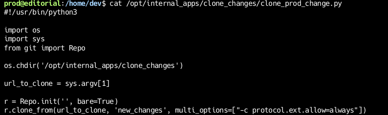 Содержимое файла clone_prod_change.py