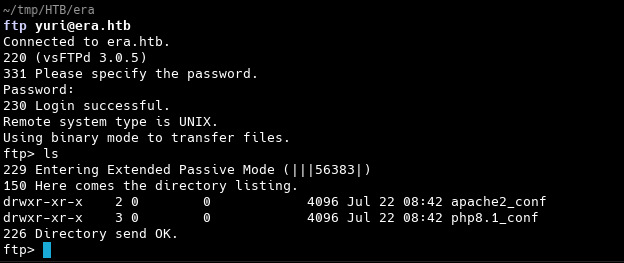 Содержимое FTP-сервера