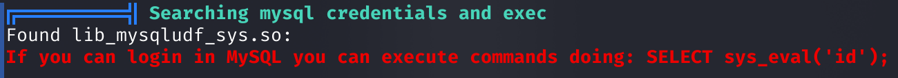 Данные о MySQL