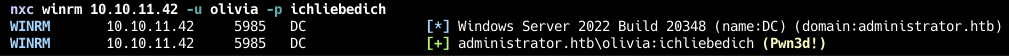 Проверка службы WinRM