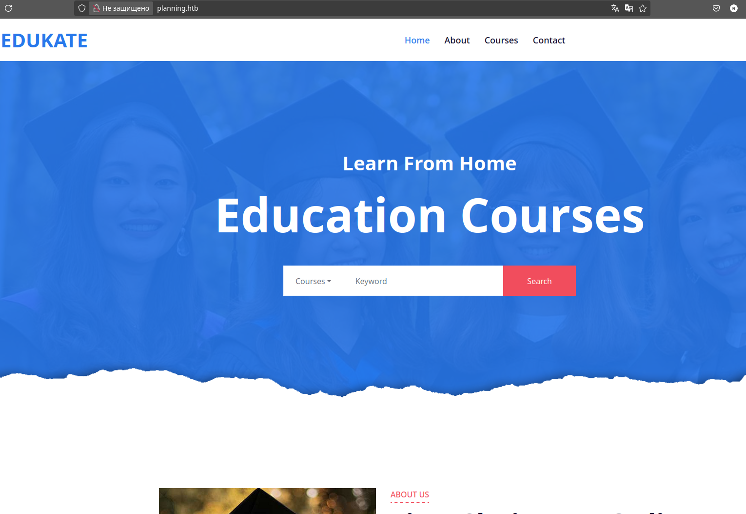 Главная страница сайта