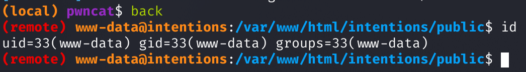 Сессия пользователя www-data