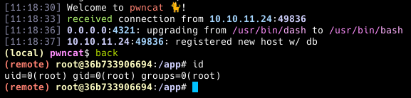 Сессия пользователя root