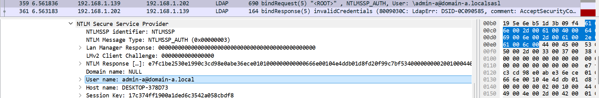Certify Error Case2 Wireshark
