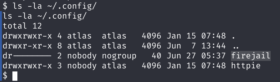 Содержимое каталога ~/.config