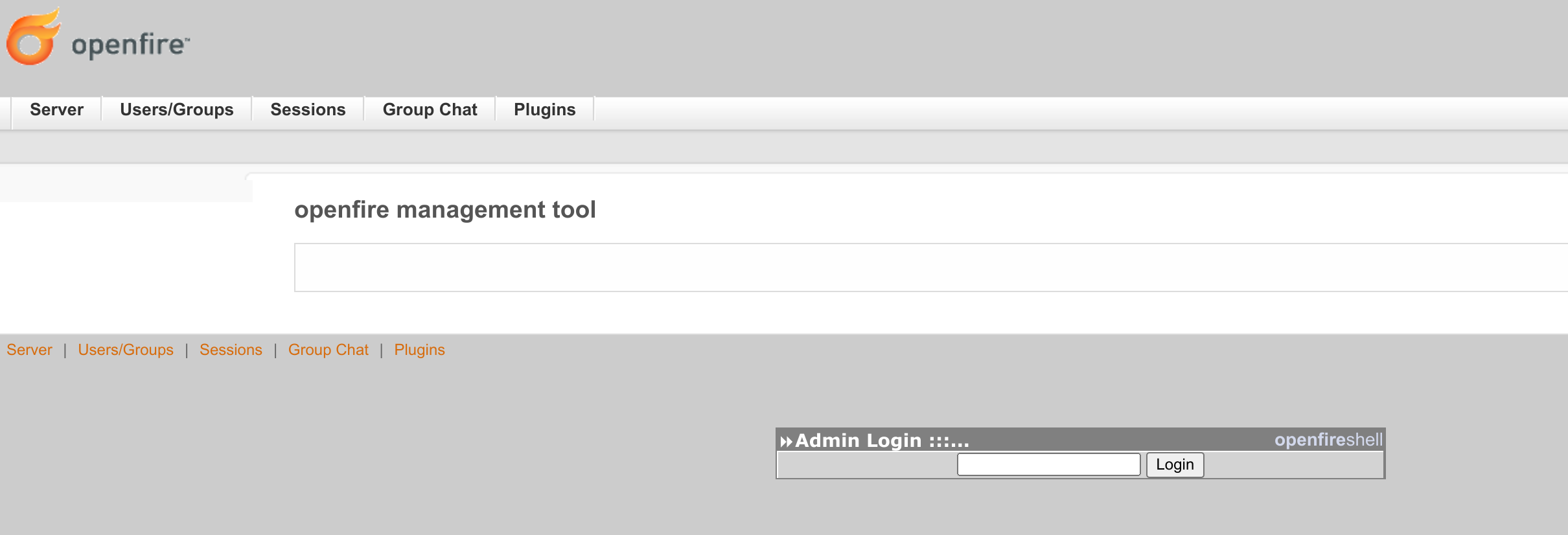 Страница Management Tool
